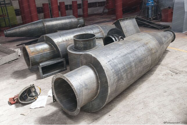 Изготовление промышленных циклонов ЦН 15 800 2УП