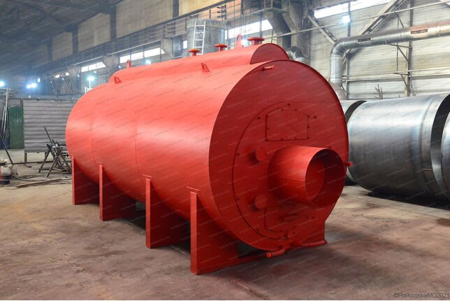 Паровой котел 1000 кг пара в час 115 С на сырых дровах промышленный